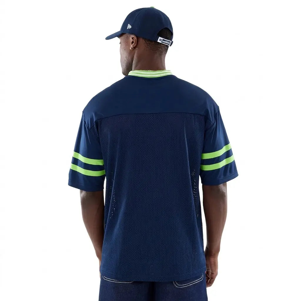 Maillot NFL Seattle Seahawks New Era - Maillot à manches courtes Col en V Gardendistrict
