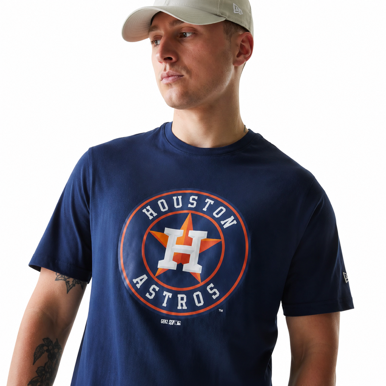 New Era MLB - Houston Astros MLB - T-shirt basic à manches courtes et col rond Gardendistrict
