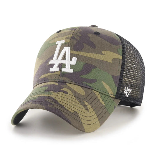 Casquette Los Angeles Dodgers Camo Branson MLB - '47 Brand MVP Trucker Gardendistrict
