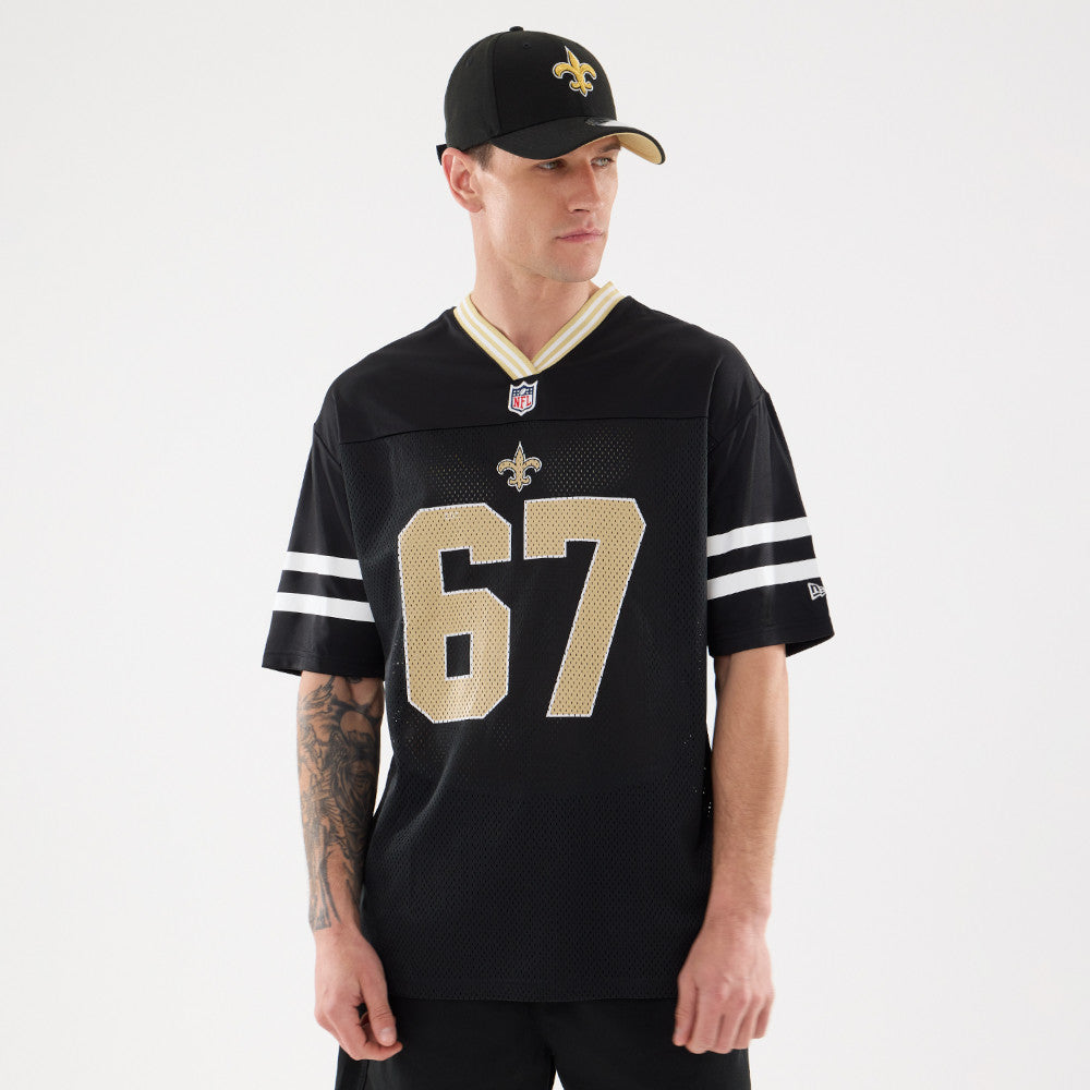 New Era NFL - Saints New Orleans - Maillot à manches courtes Col en V Gardendistrict