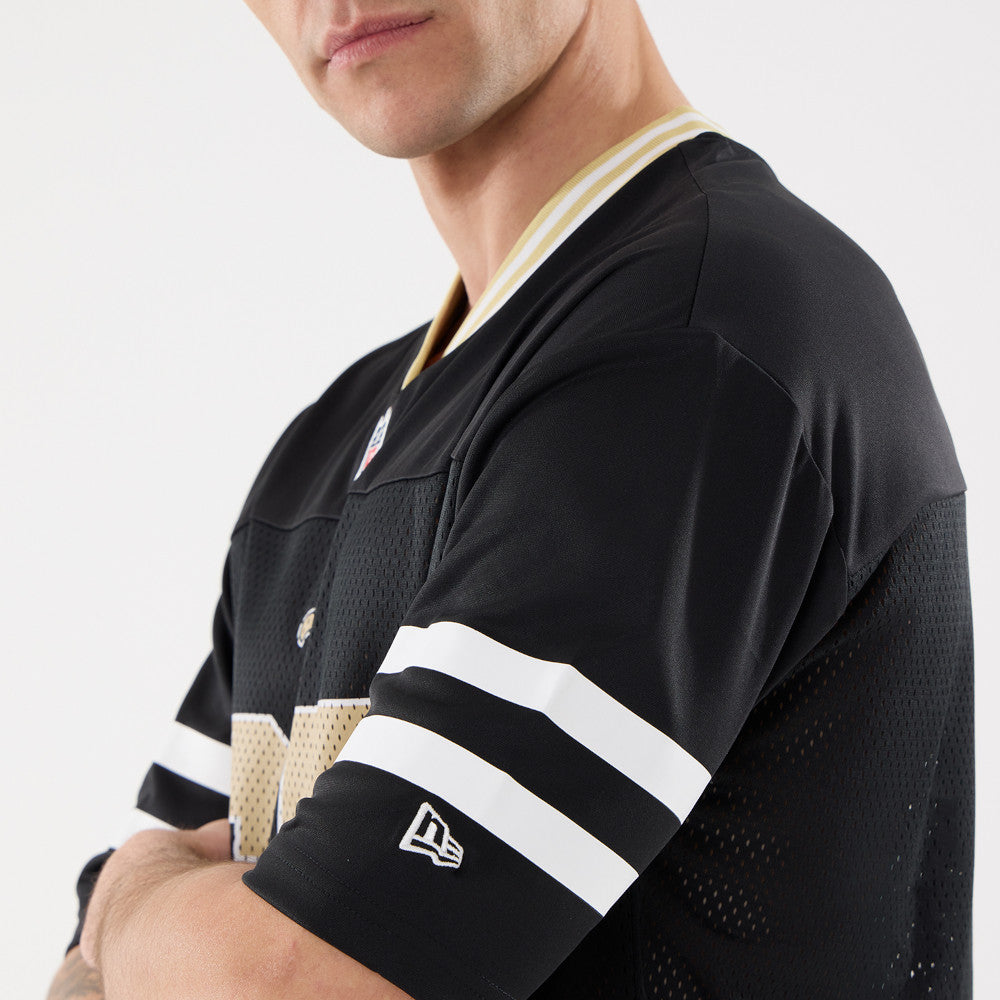 New Era NFL - Saints New Orleans - Maillot à manches courtes Col en V Gardendistrict