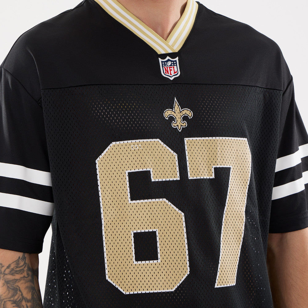 New Era NFL - Saints New Orleans - Maillot à manches courtes Col en V Gardendistrict