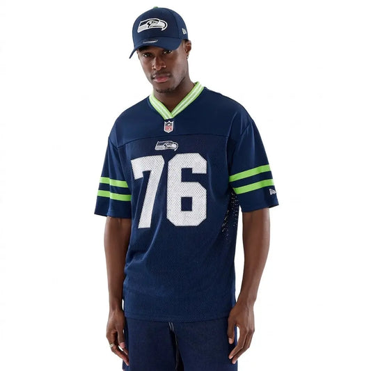 Maillot NFL Seattle Seahawks New Era - Maillot à manches courtes Col en V Gardendistrict