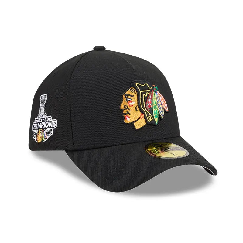 Casquette NHL New Era - Chicago Blackhawks NHL Side patch Stanley Cup - 59Fifty Ma boutique