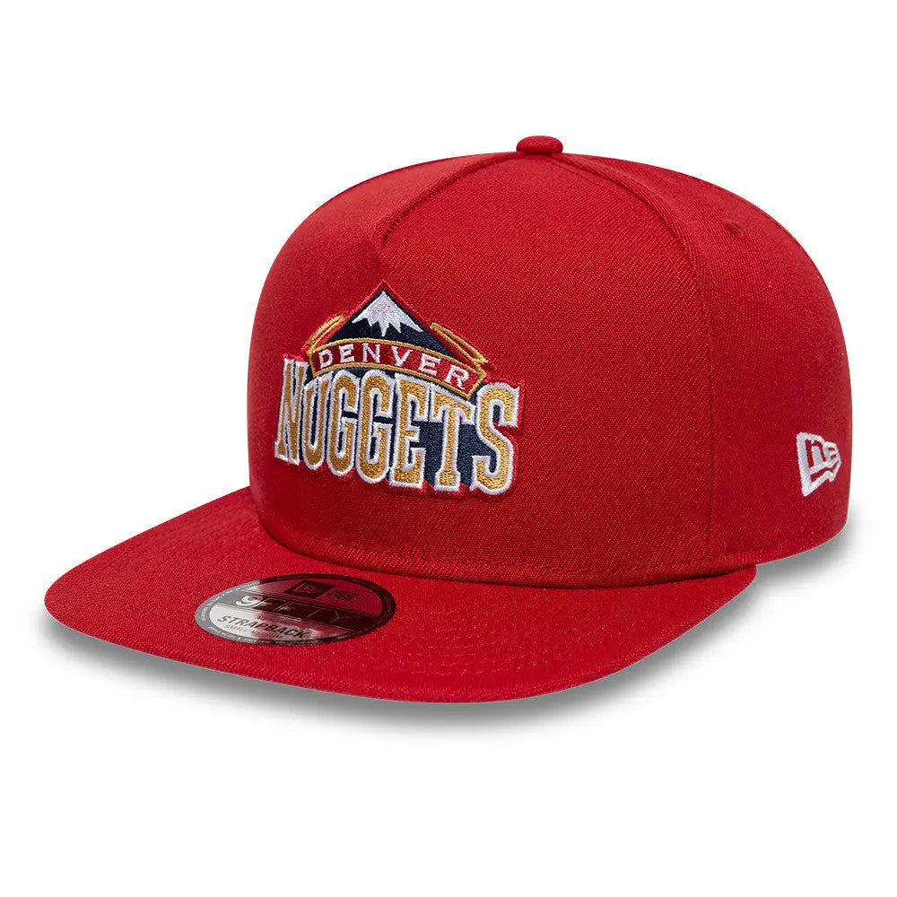 Casquette NBA New Era - Denver Nuggets NBA Hardwood Classic Dark Red Side patch - 9Fifty Aframe Gardendistrict