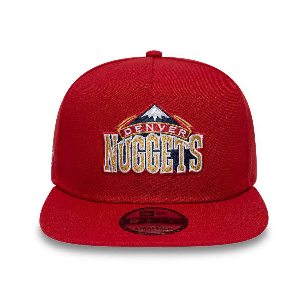Casquette NBA New Era - Denver Nuggets NBA Hardwood Classic Dark Red Side patch - 9Fifty Aframe Gardendistrict